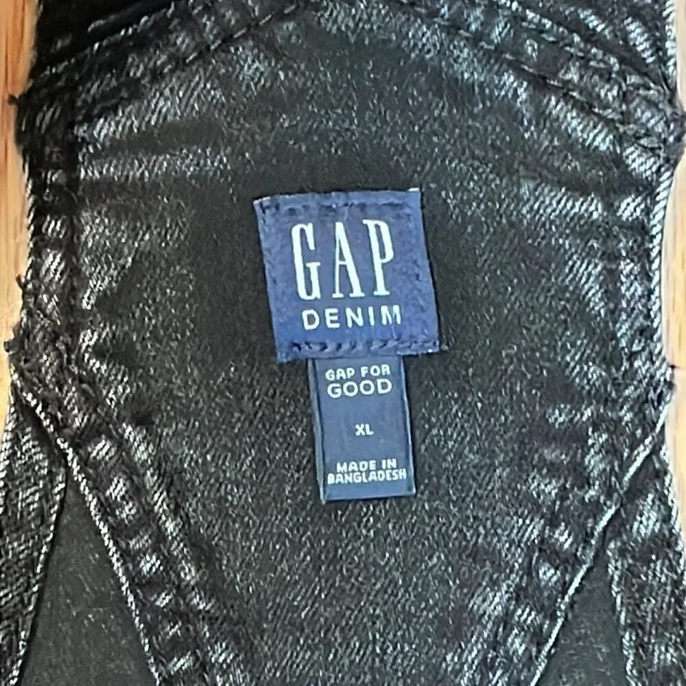 Gap Girl’s Bib Overalls, Black, skinny, Stretchy, XL
